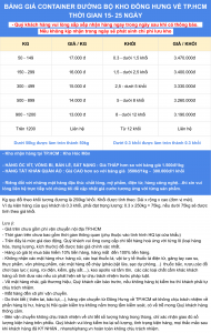 bang gia duong bo Dong Hung