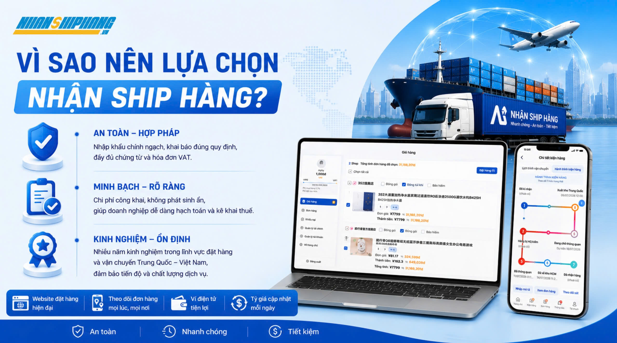 Vì sao nên lựa chọn. nhận Ship Hàng